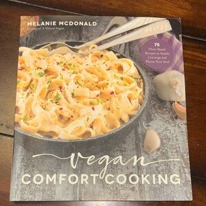 Vegan Comfort Cooking Cookbook with Cream Cover